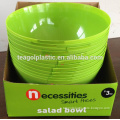 Plastic round salad bowls 10 inch TG1005EG